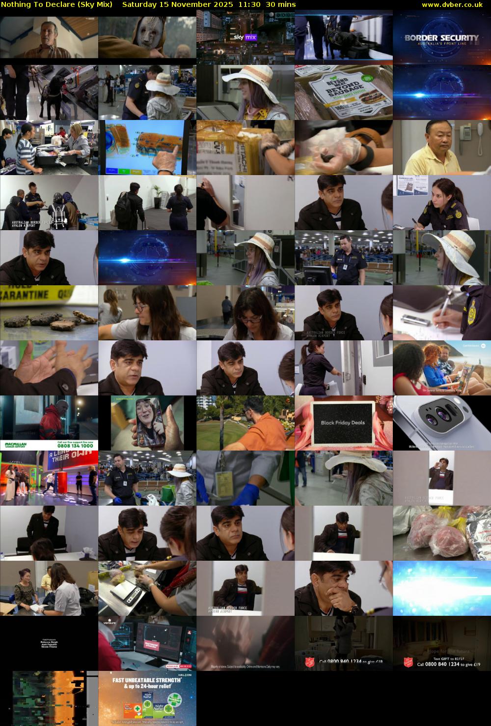 Nothing To Declare (Sky Mix) Saturday 15 November 2025 11:30 - 12:00