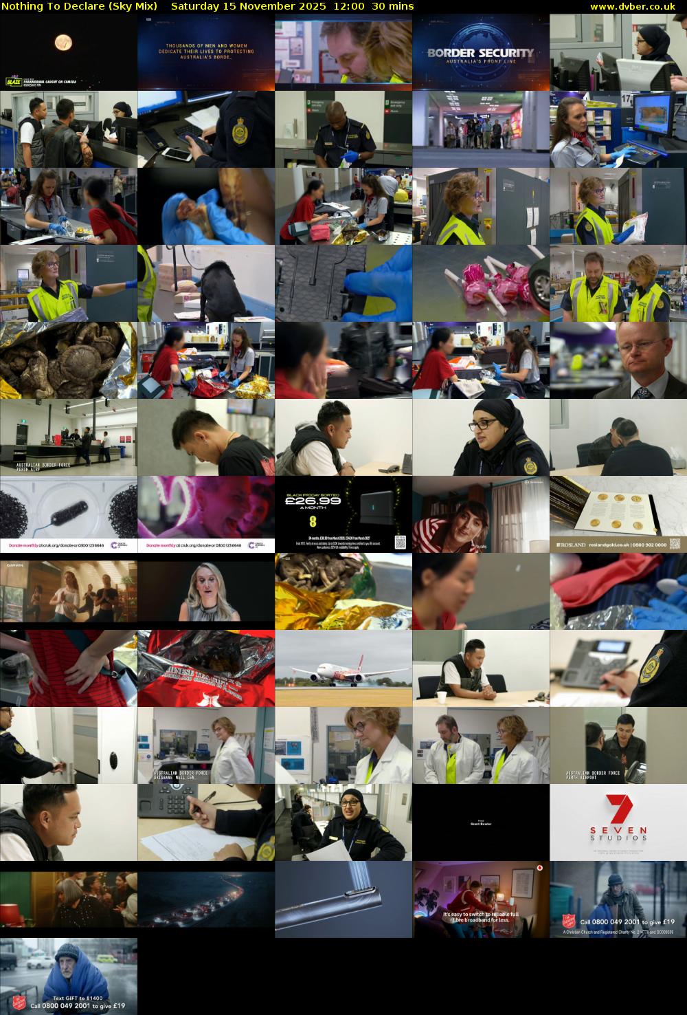 Nothing To Declare (Sky Mix) Saturday 15 November 2025 12:00 - 12:30