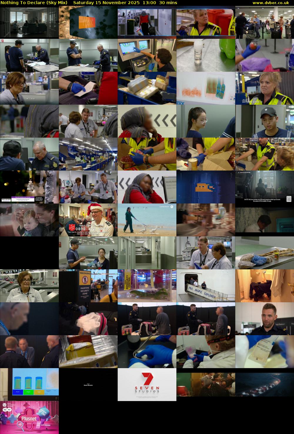 Nothing To Declare (Sky Mix) Saturday 15 November 2025 13:00 - 13:30