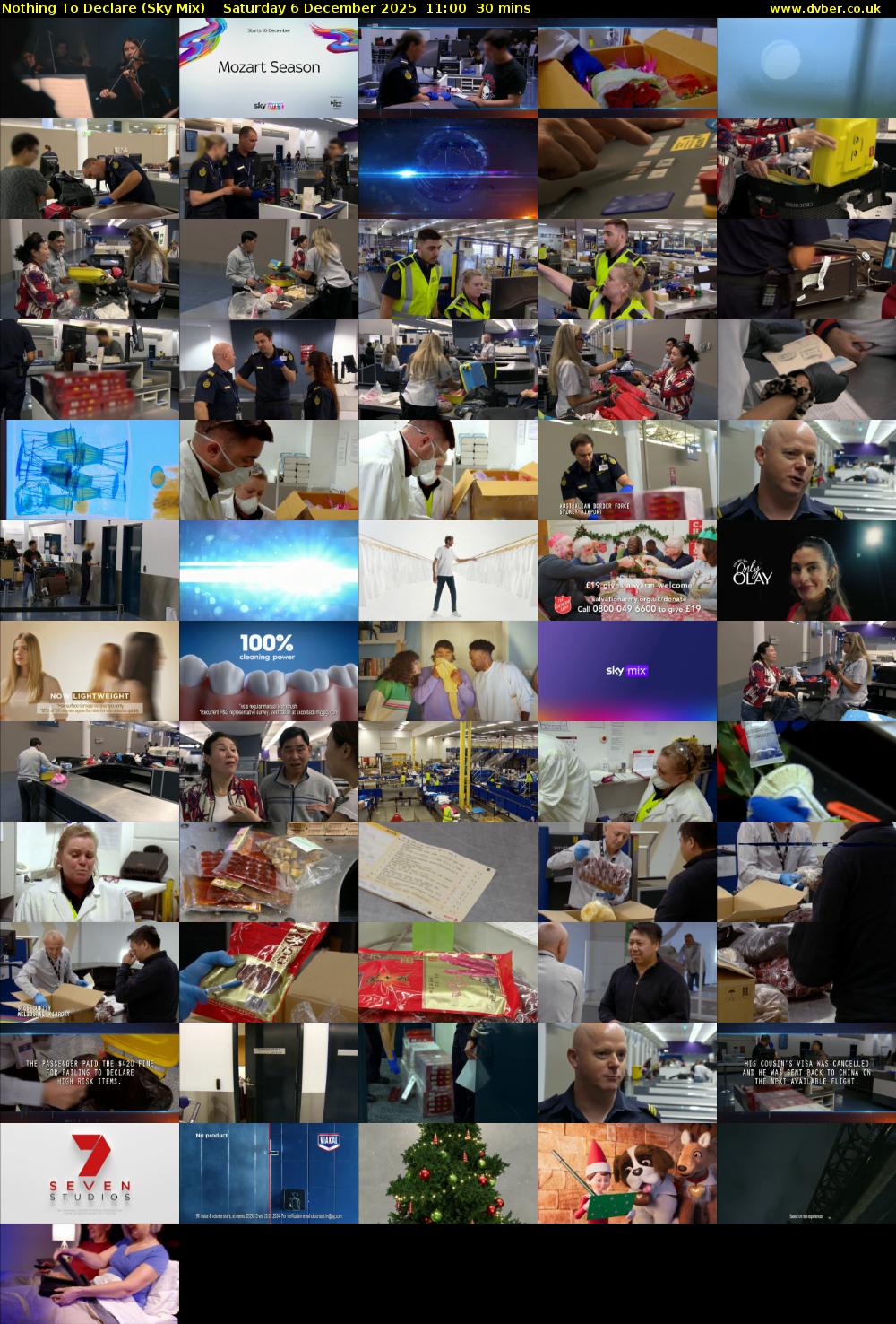Nothing To Declare (Sky Mix) Saturday 6 December 2025 11:00 - 11:30