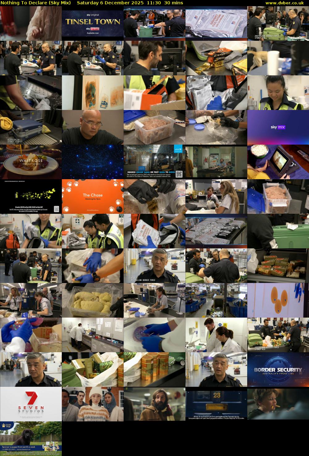 Nothing To Declare (Sky Mix) Saturday 6 December 2025 11:30 - 12:00