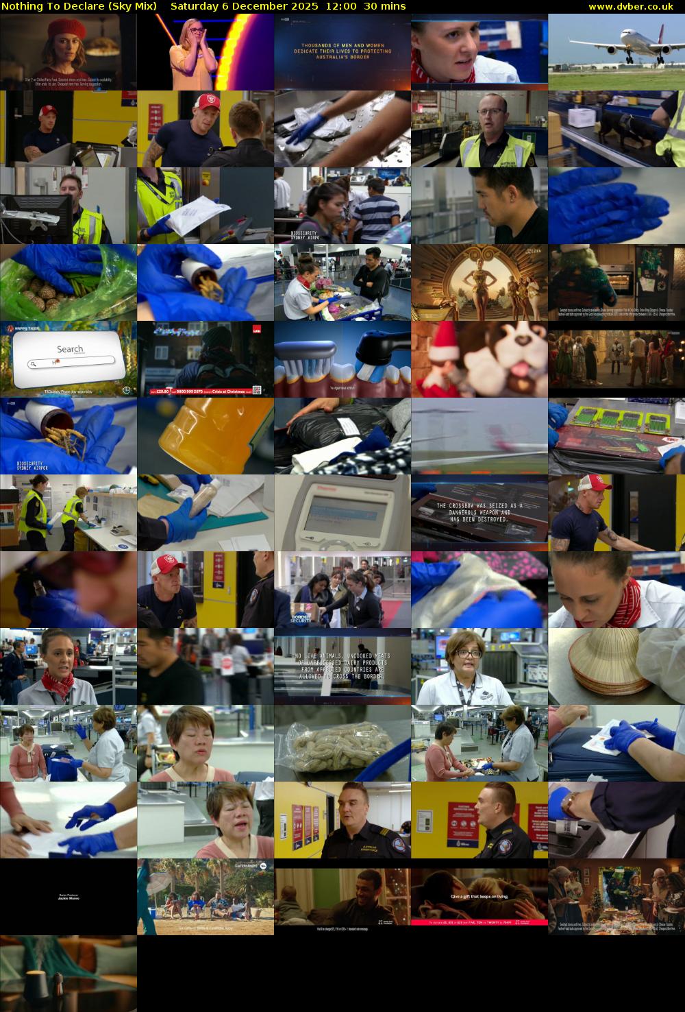 Nothing To Declare (Sky Mix) Saturday 6 December 2025 12:00 - 12:30