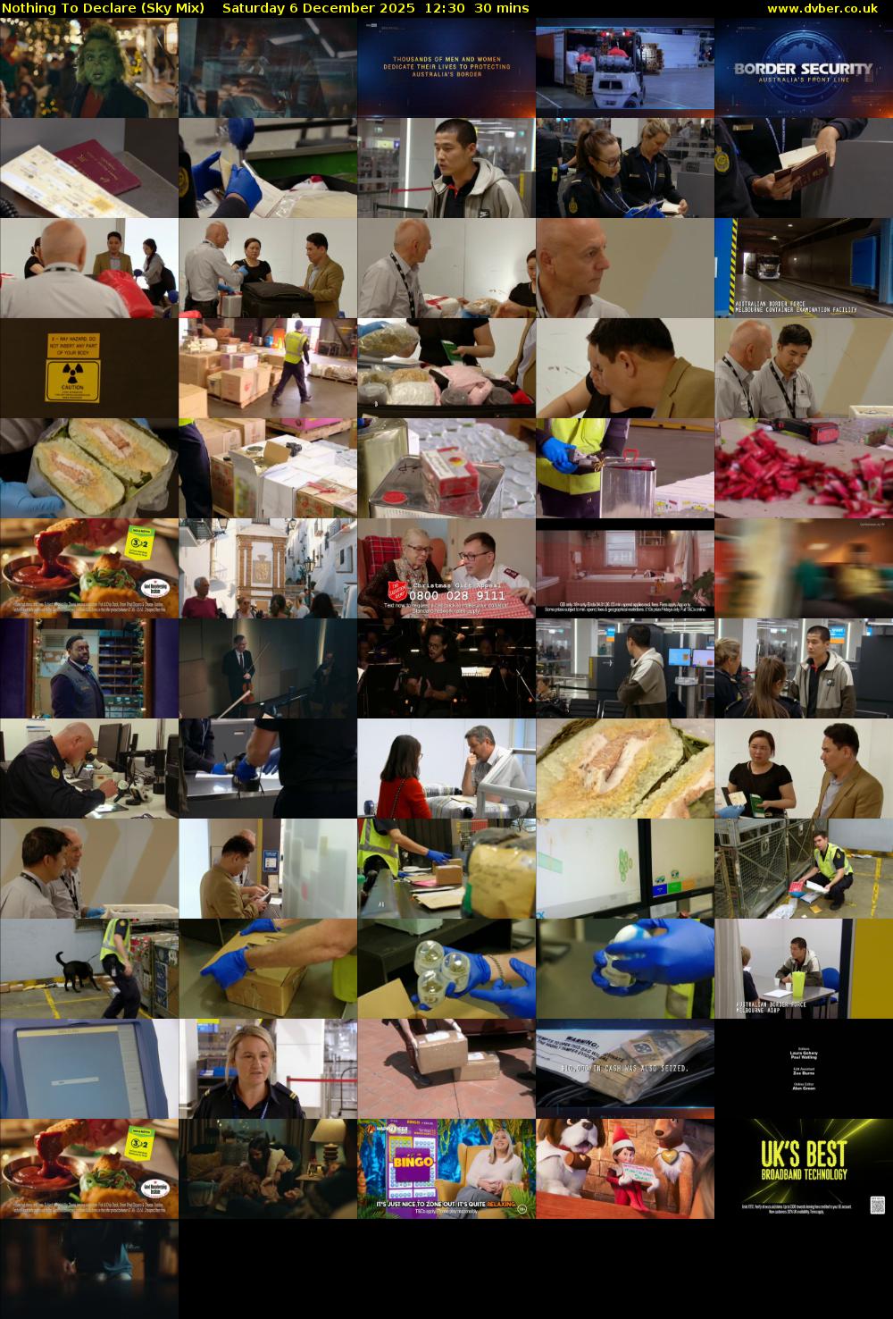 Nothing To Declare (Sky Mix) Saturday 6 December 2025 12:30 - 13:00