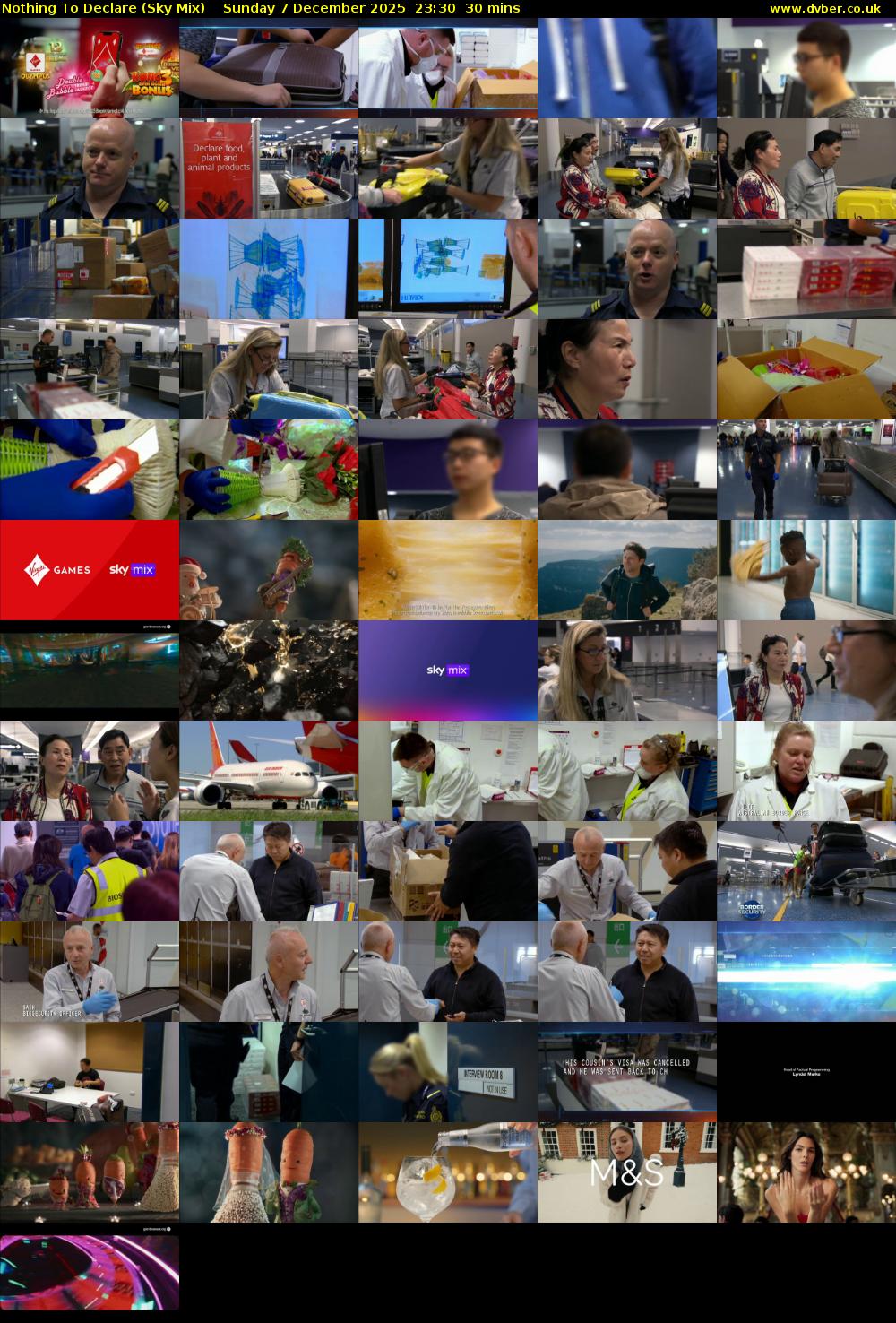 Nothing To Declare (Sky Mix) Sunday 7 December 2025 23:30 - 00:00