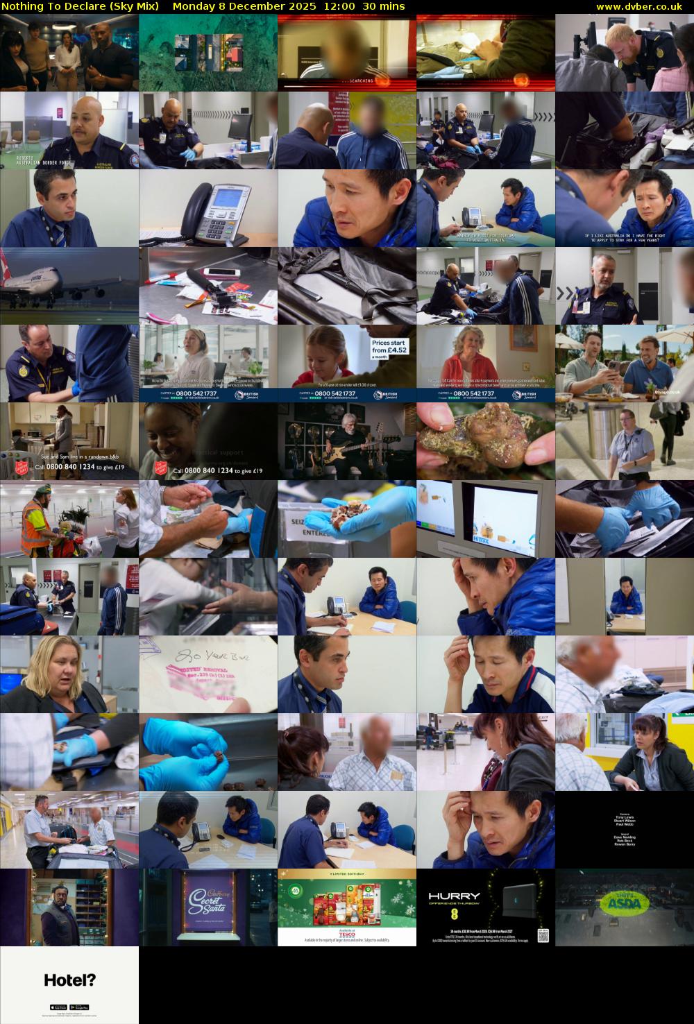 Nothing To Declare (Sky Mix) Monday 8 December 2025 12:00 - 12:30