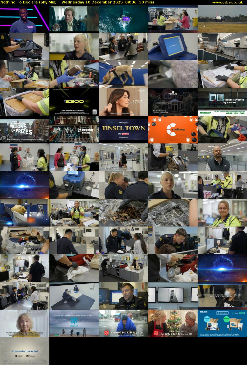 Nothing To Declare (Sky Mix) Wednesday 10 December 2025 09:30 - 10:00