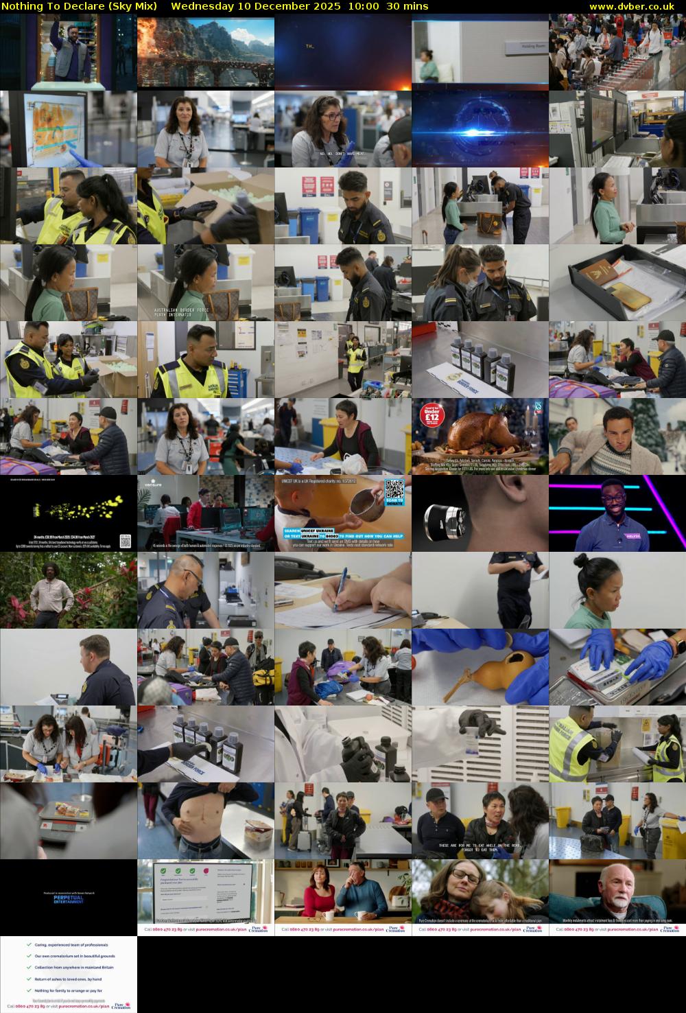 Nothing To Declare (Sky Mix) Wednesday 10 December 2025 10:00 - 10:30