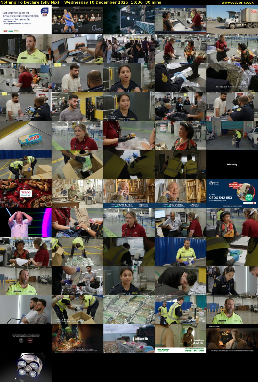 Nothing To Declare (Sky Mix) Wednesday 10 December 2025 10:30 - 11:00