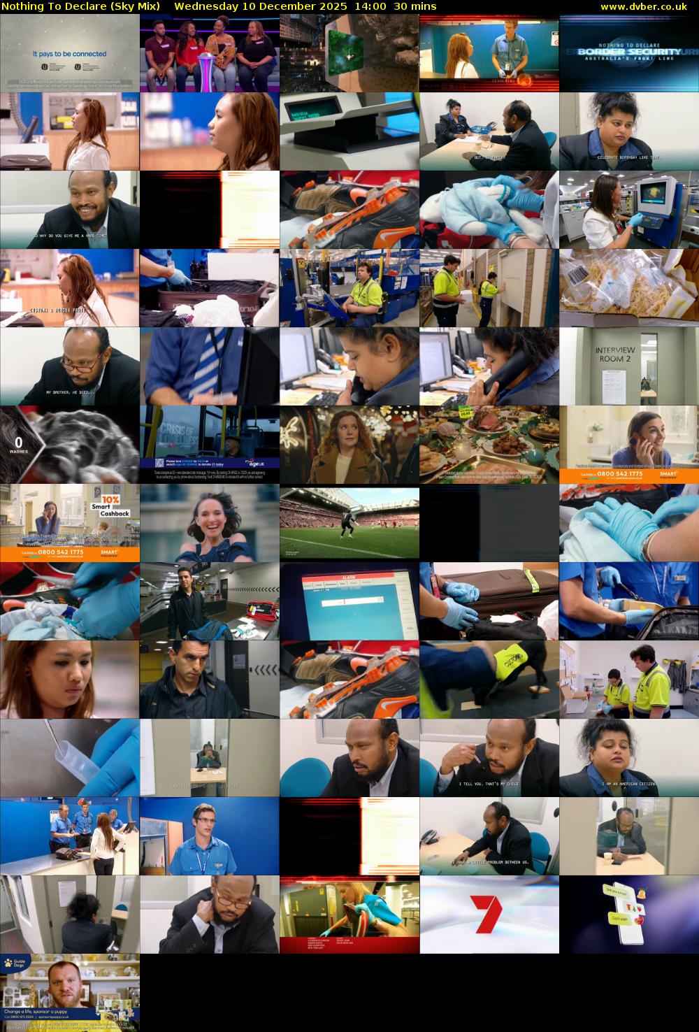 Nothing To Declare (Sky Mix) Wednesday 10 December 2025 14:00 - 14:30