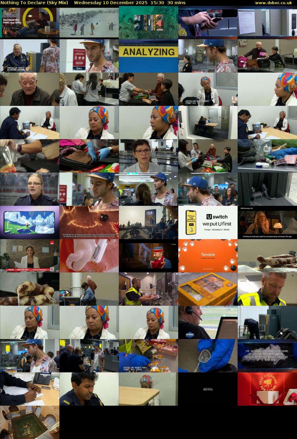 Nothing To Declare (Sky Mix) Wednesday 10 December 2025 15:30 - 16:00