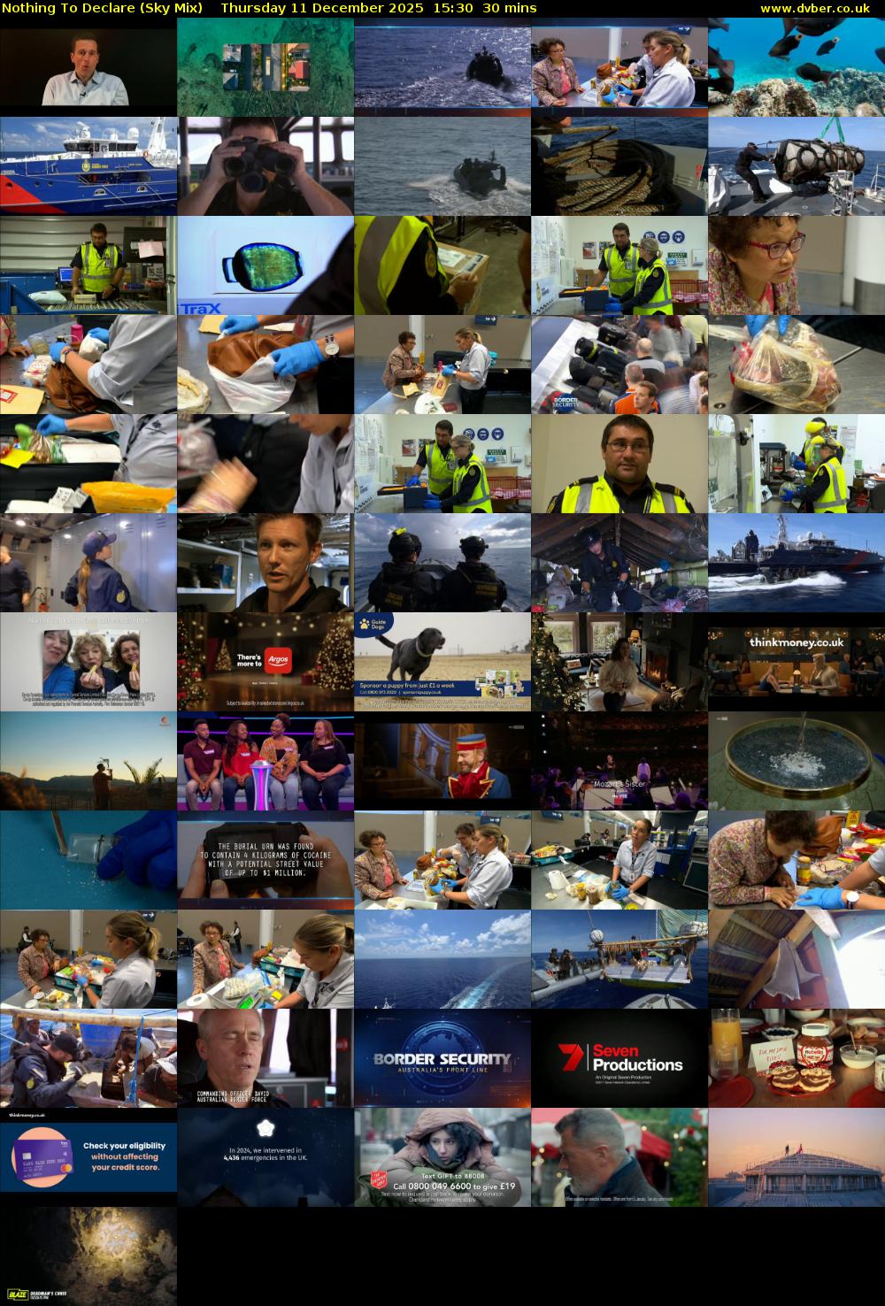 Nothing To Declare (Sky Mix) Thursday 11 December 2025 15:30 - 16:00