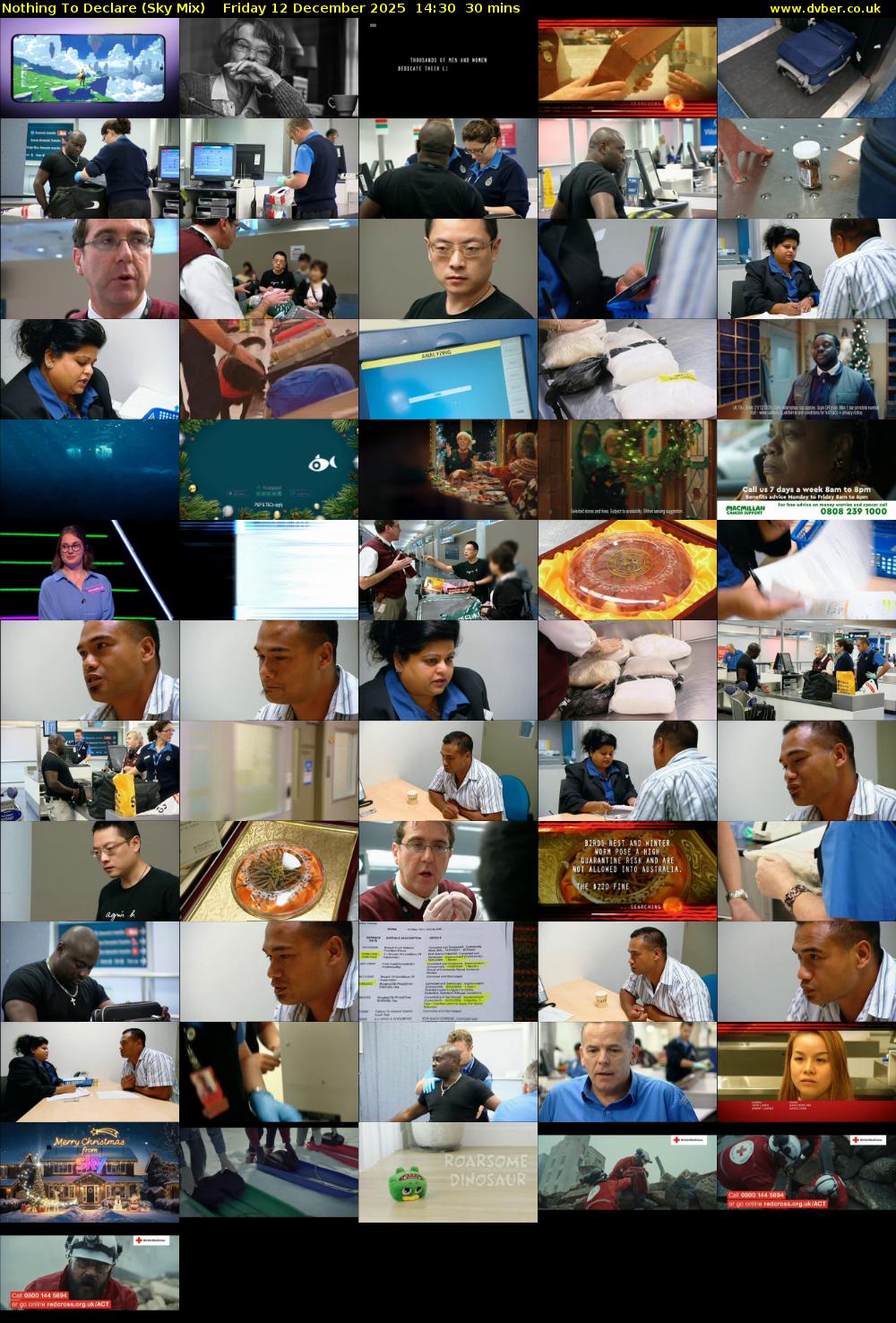 Nothing To Declare (Sky Mix) Friday 12 December 2025 14:30 - 15:00