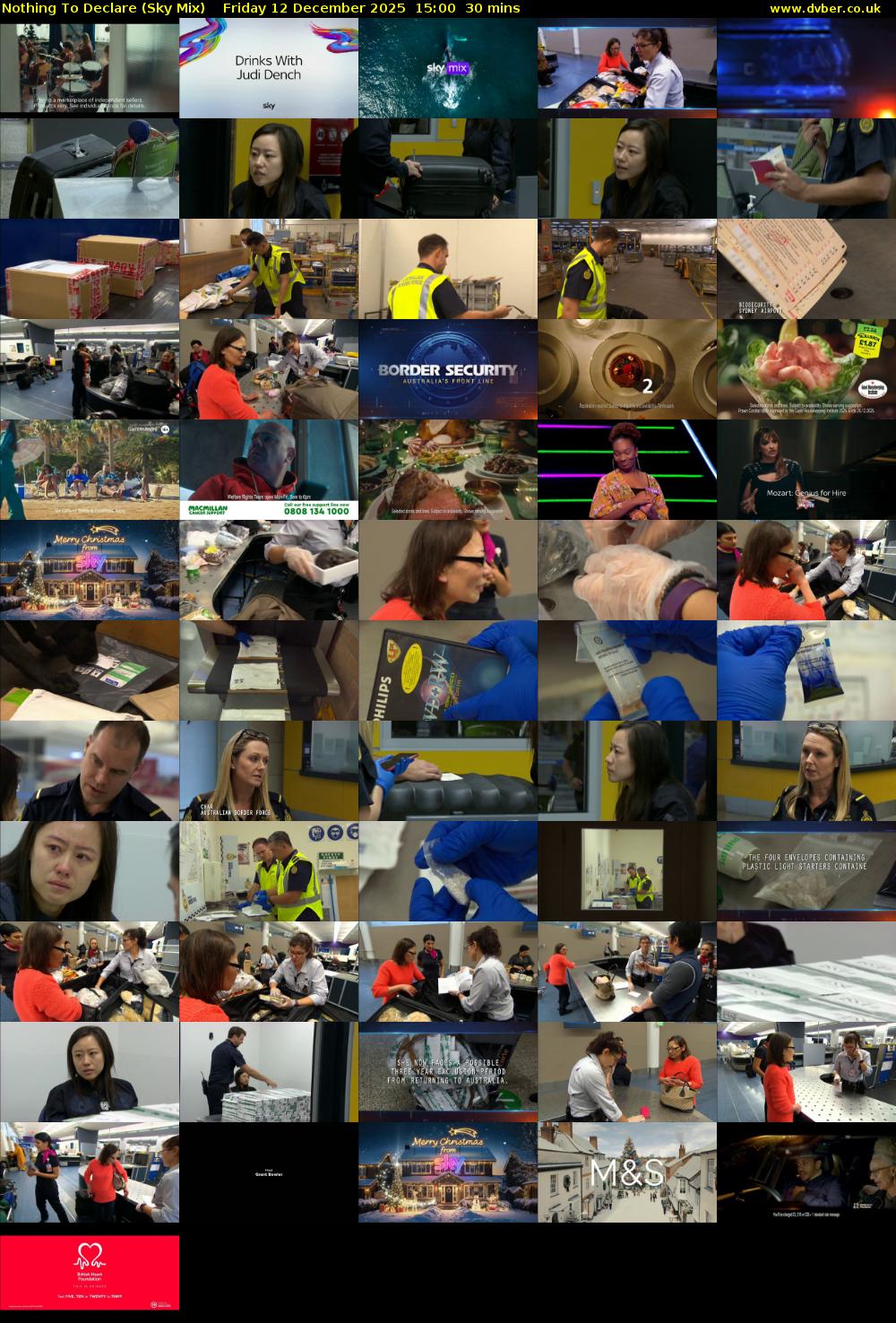 Nothing To Declare (Sky Mix) Friday 12 December 2025 15:00 - 15:30