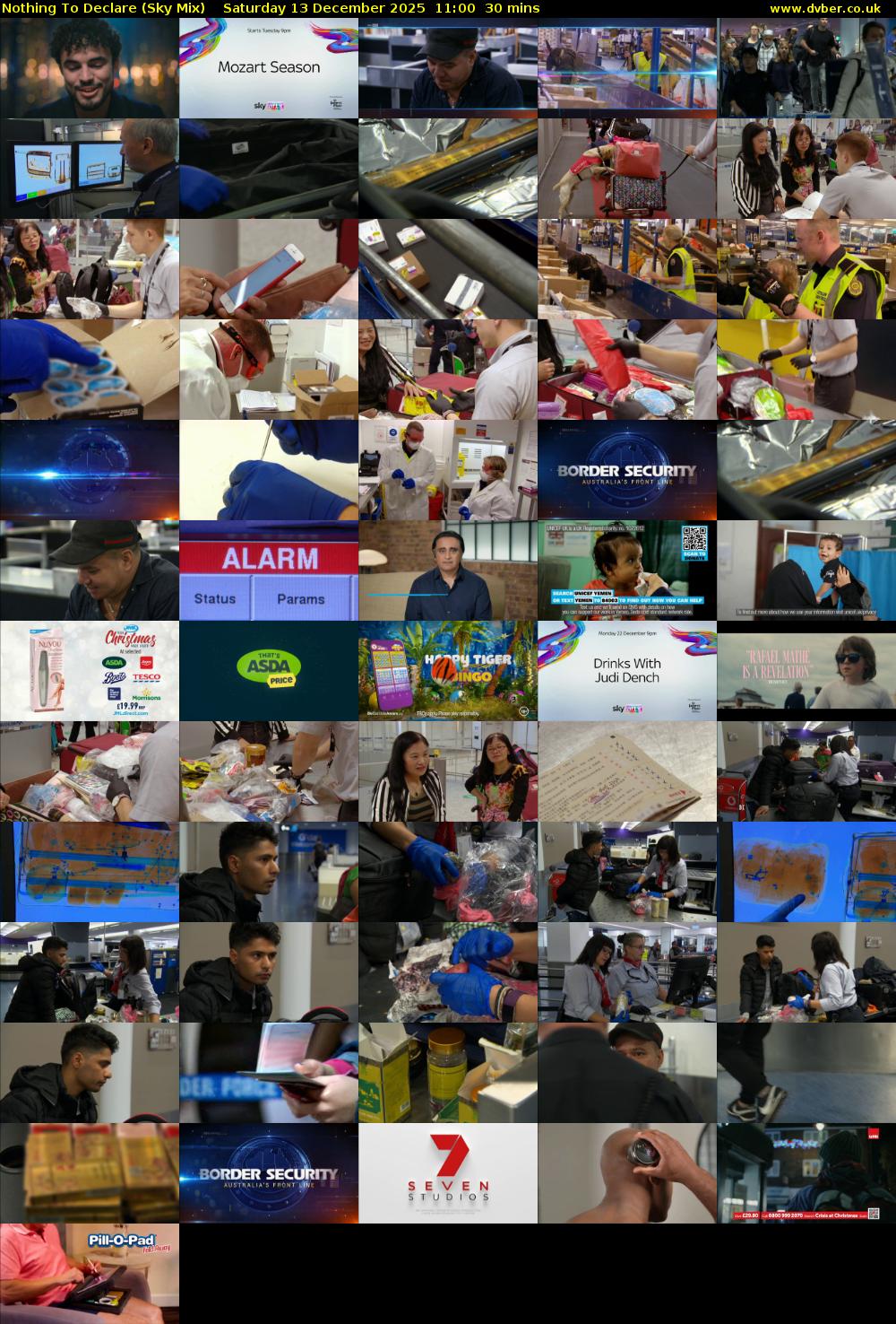 Nothing To Declare (Sky Mix) Saturday 13 December 2025 11:00 - 11:30