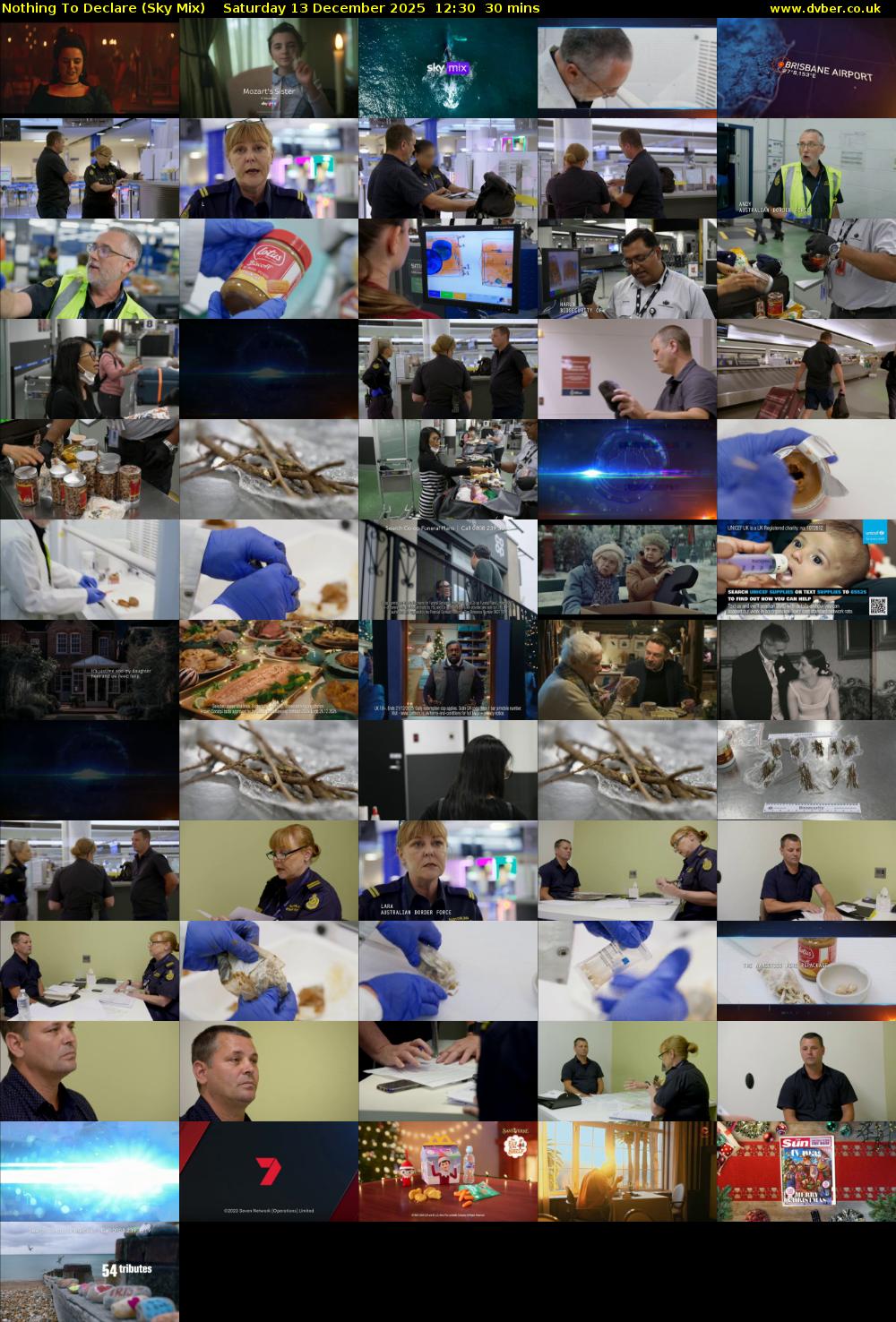 Nothing To Declare (Sky Mix) Saturday 13 December 2025 12:30 - 13:00