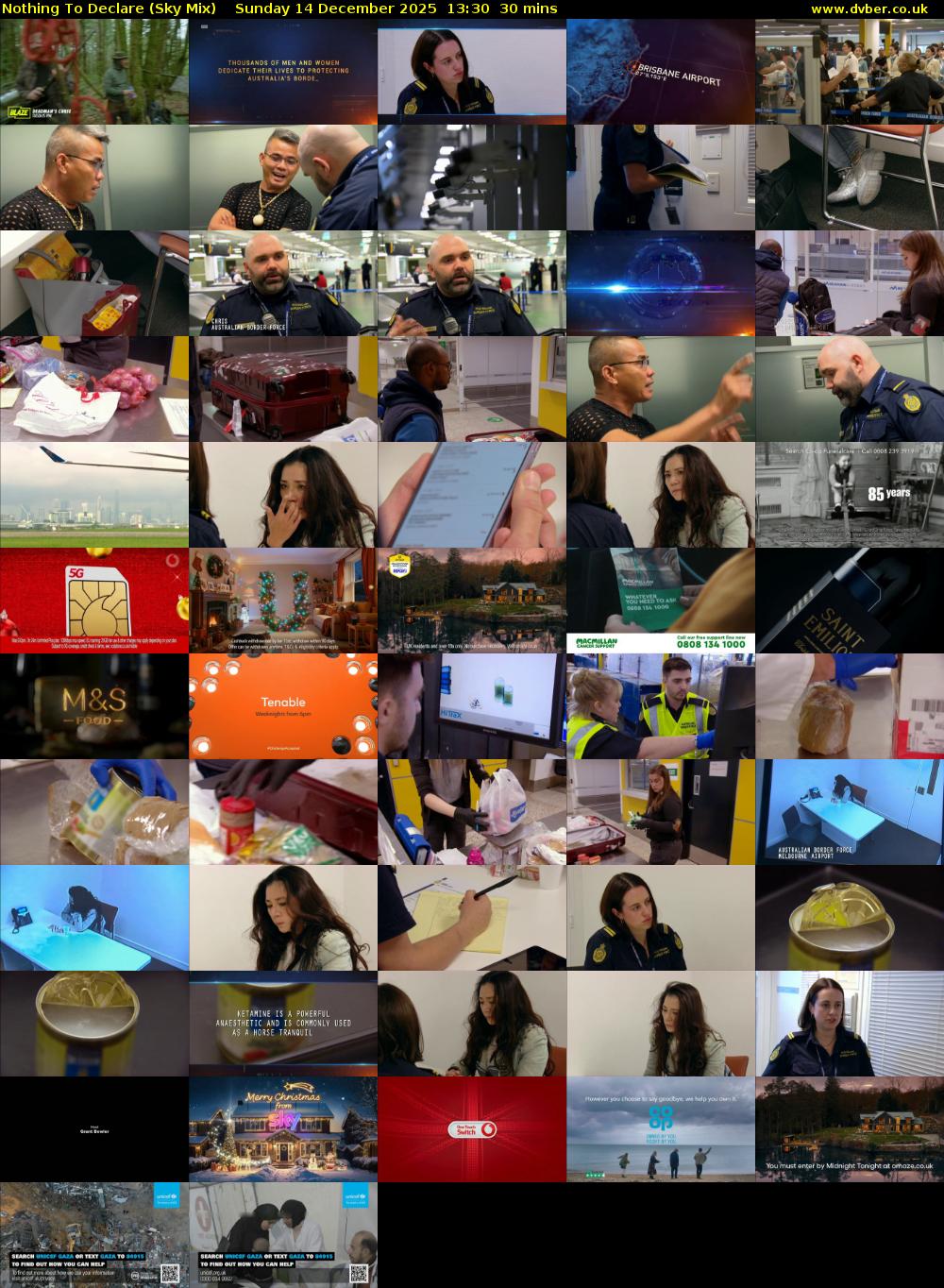 Nothing To Declare (Sky Mix) Sunday 14 December 2025 13:30 - 14:00