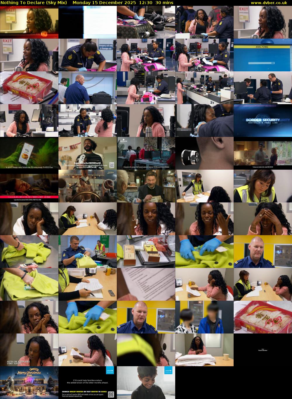 Nothing To Declare (Sky Mix) Monday 15 December 2025 12:30 - 13:00