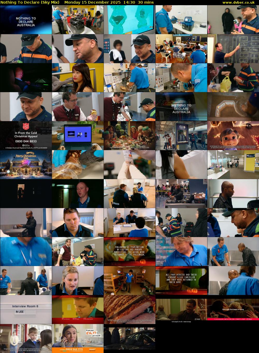 Nothing To Declare (Sky Mix) Monday 15 December 2025 14:30 - 15:00