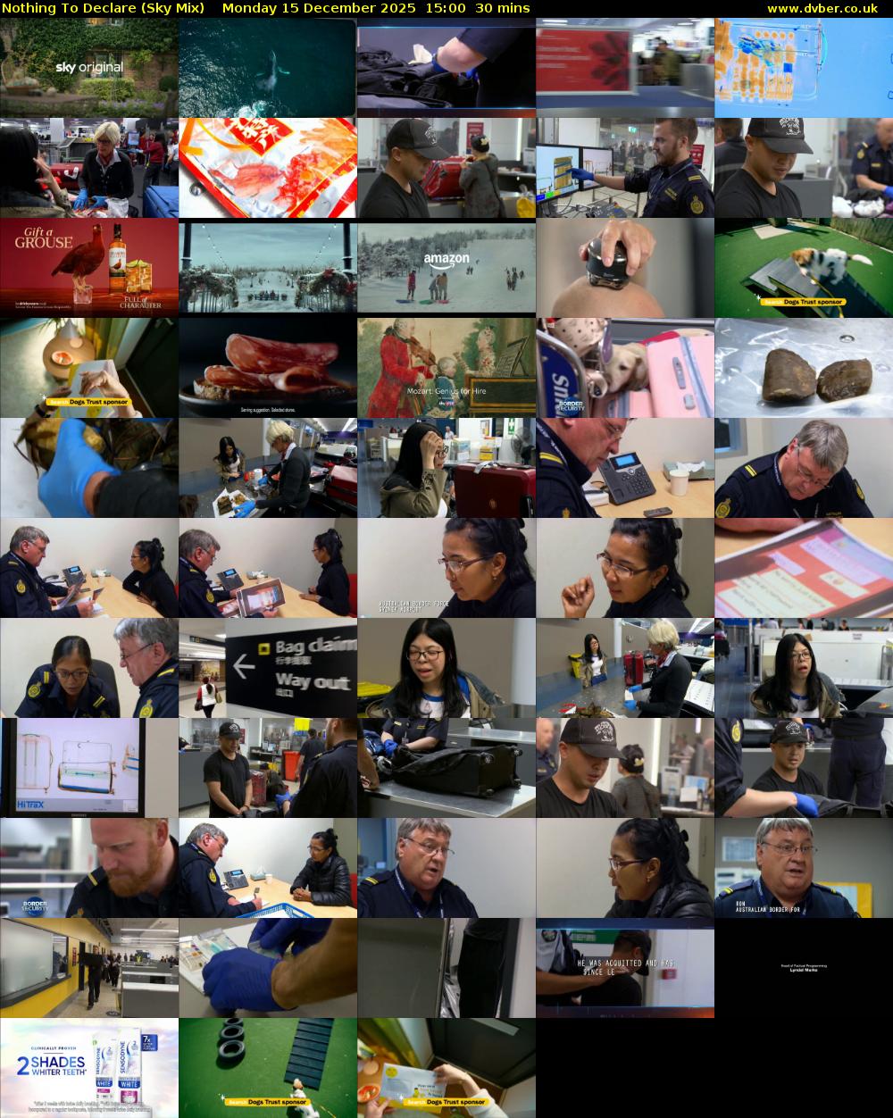 Nothing To Declare (Sky Mix) Monday 15 December 2025 15:00 - 15:30