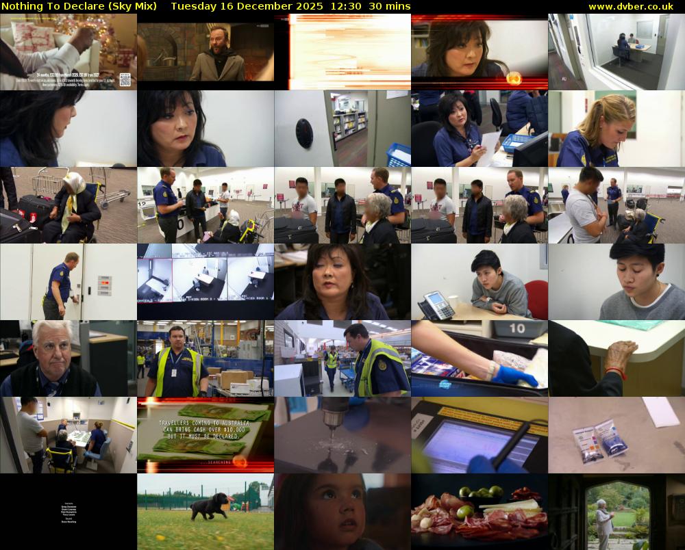 Nothing To Declare (Sky Mix) Tuesday 16 December 2025 12:30 - 13:00