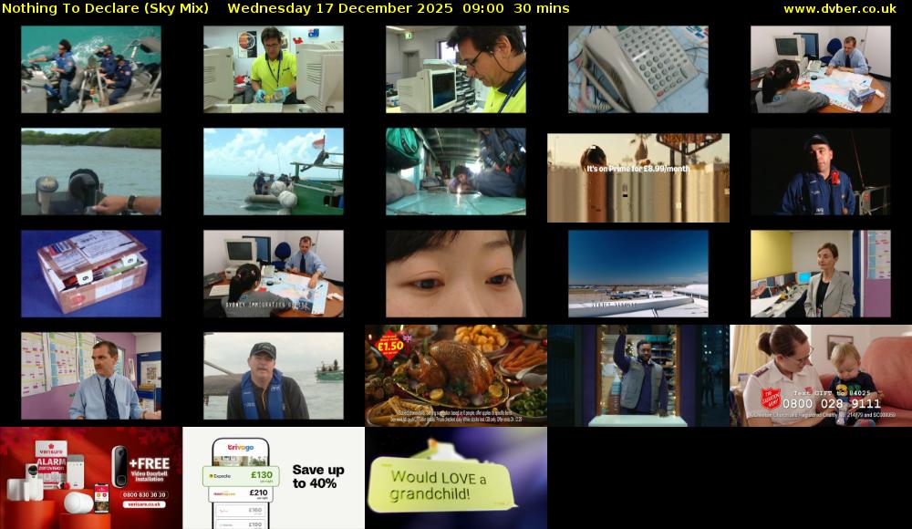 Nothing To Declare (Sky Mix) Wednesday 17 December 2025 09:00 - 09:30