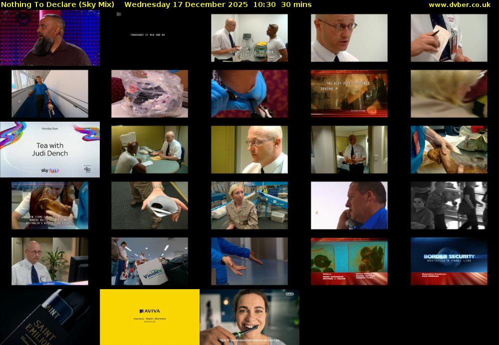 Nothing To Declare (Sky Mix) Wednesday 17 December 2025 10:30 - 11:00