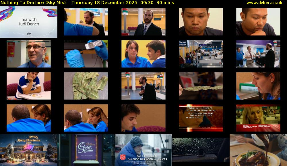 Nothing To Declare (Sky Mix) Thursday 18 December 2025 09:30 - 10:00