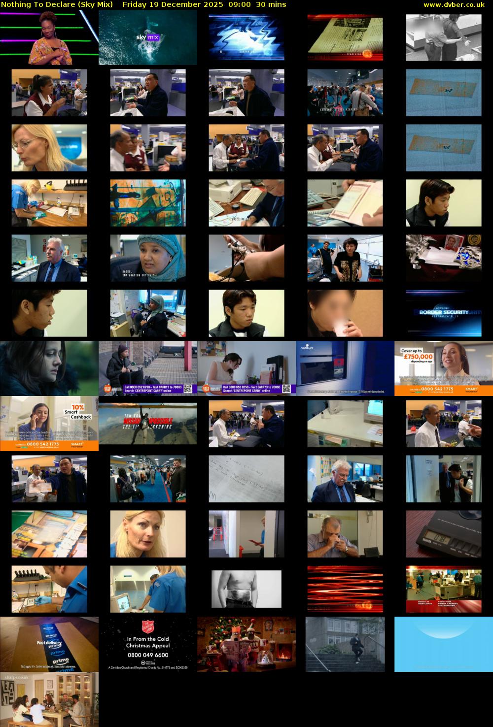 Nothing To Declare (Sky Mix) Friday 19 December 2025 09:00 - 09:30