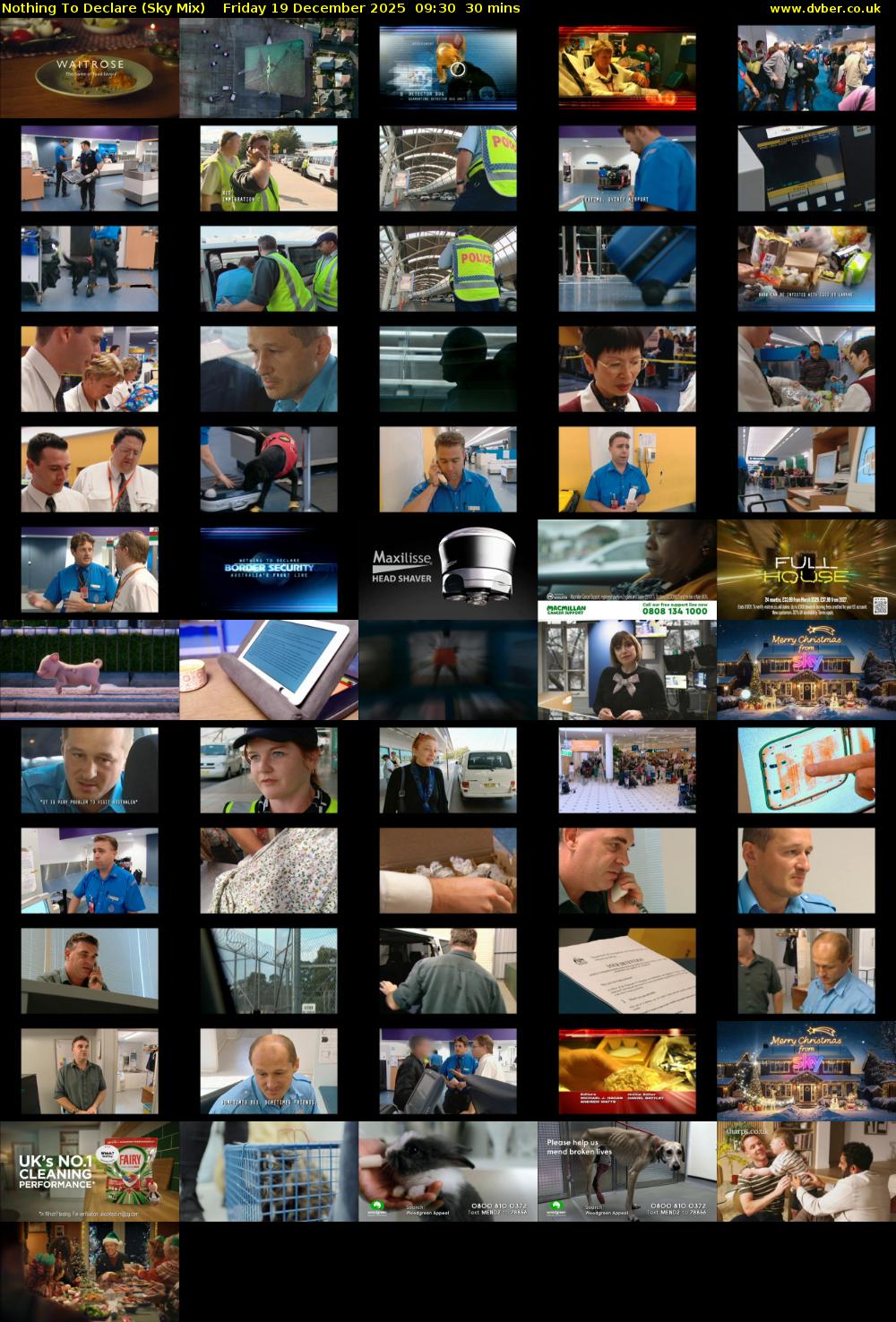 Nothing To Declare (Sky Mix) Friday 19 December 2025 09:30 - 10:00