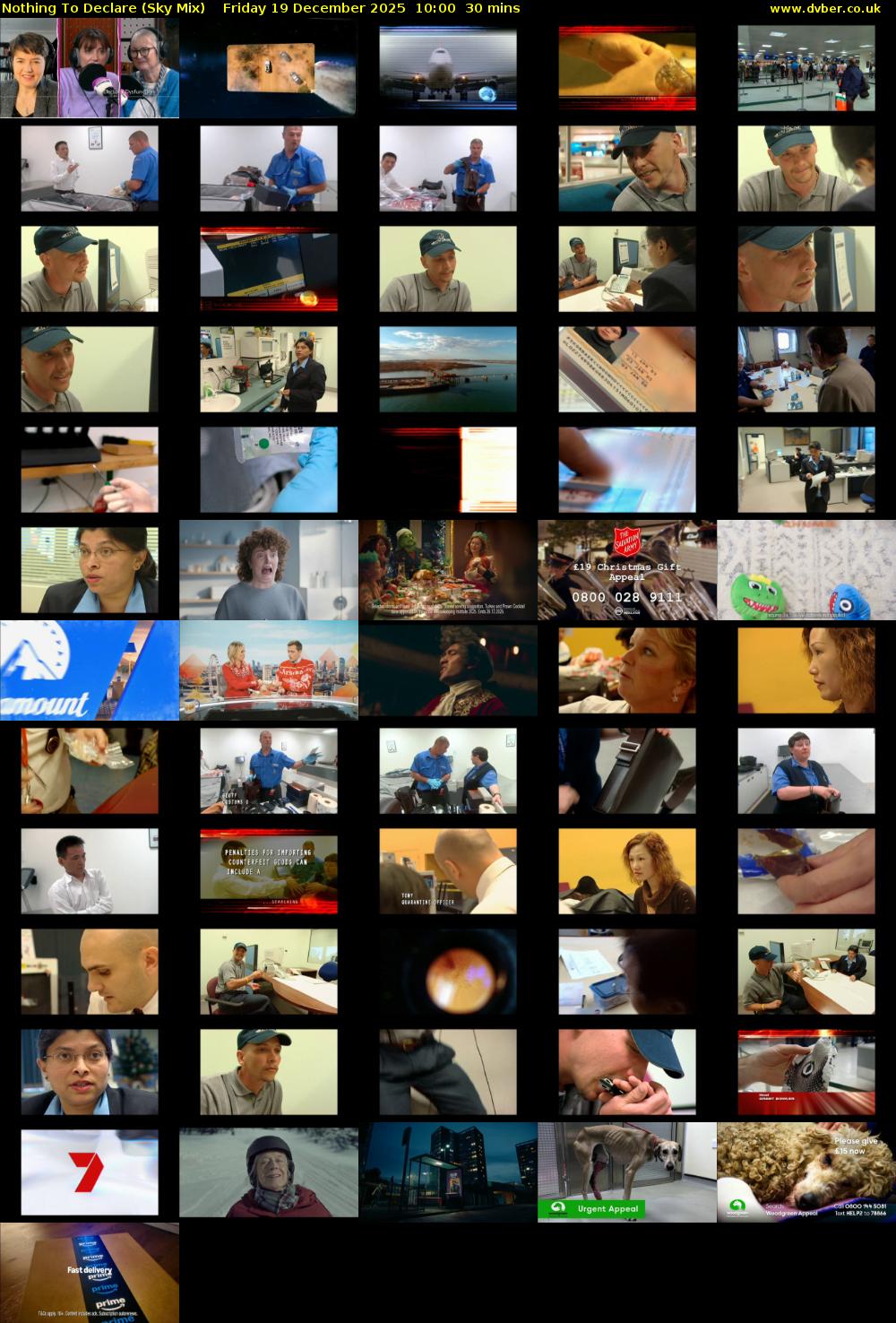 Nothing To Declare (Sky Mix) Friday 19 December 2025 10:00 - 10:30