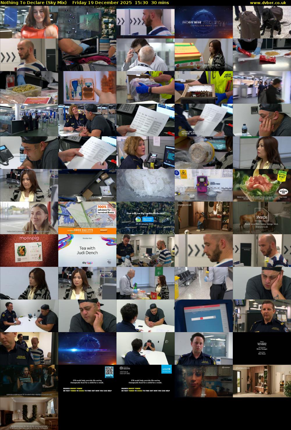 Nothing To Declare (Sky Mix) Friday 19 December 2025 15:30 - 16:00