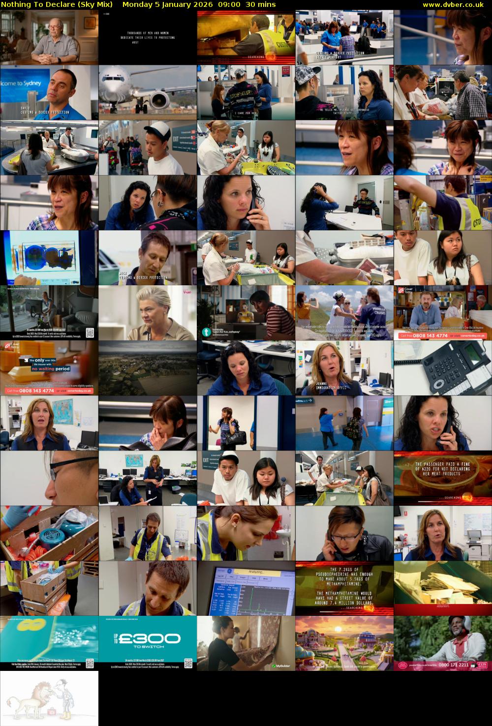 Nothing To Declare (Sky Mix) Monday 5 January 2026 09:00 - 09:30