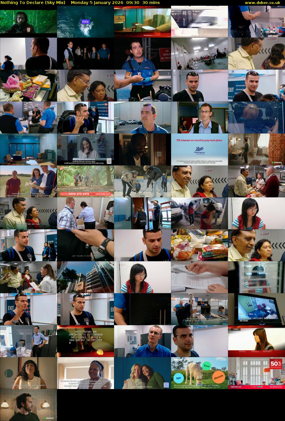 Nothing To Declare (Sky Mix) Monday 5 January 2026 09:30 - 10:00