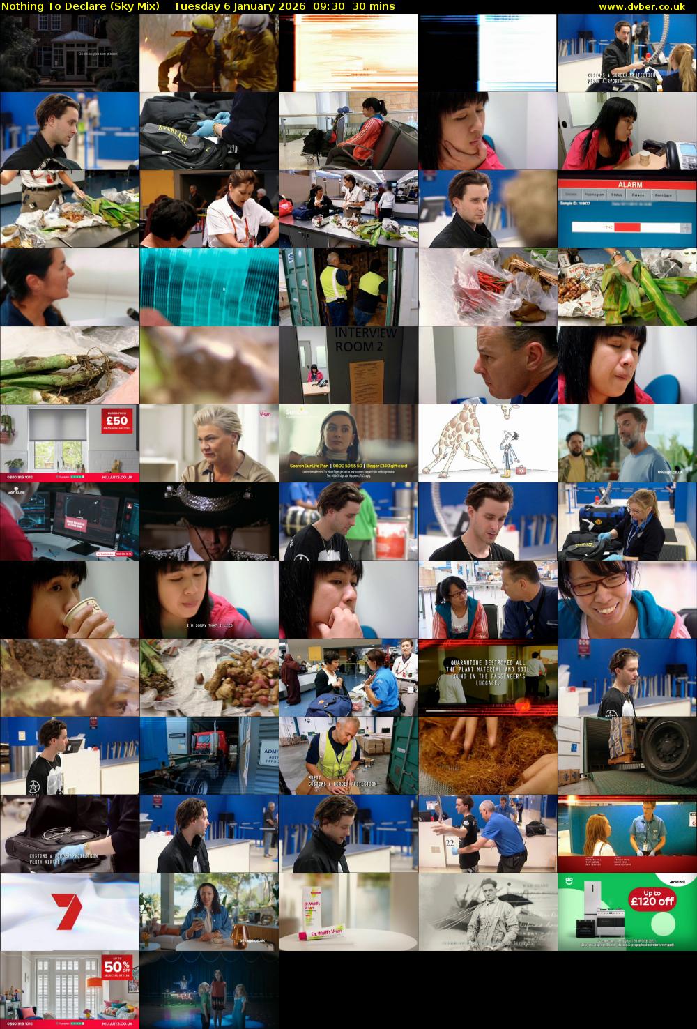 Nothing To Declare (Sky Mix) Tuesday 6 January 2026 09:30 - 10:00