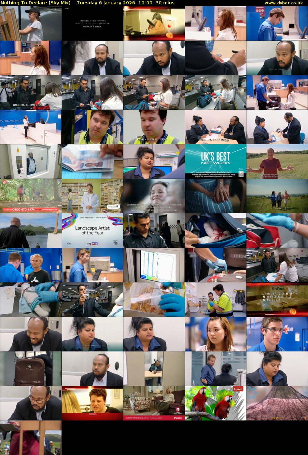 Nothing To Declare (Sky Mix) Tuesday 6 January 2026 10:00 - 10:30