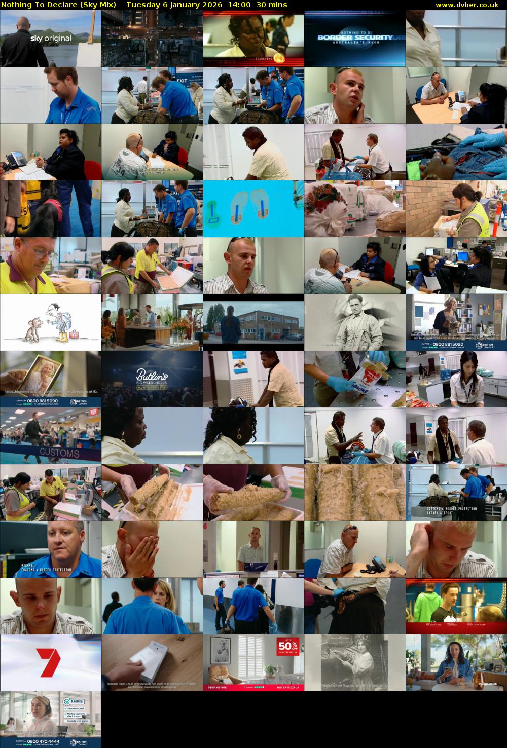 Nothing To Declare (Sky Mix) Tuesday 6 January 2026 14:00 - 14:30