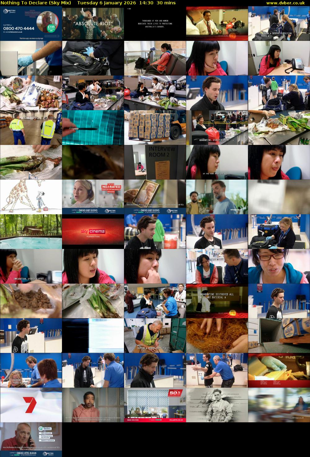 Nothing To Declare (Sky Mix) Tuesday 6 January 2026 14:30 - 15:00