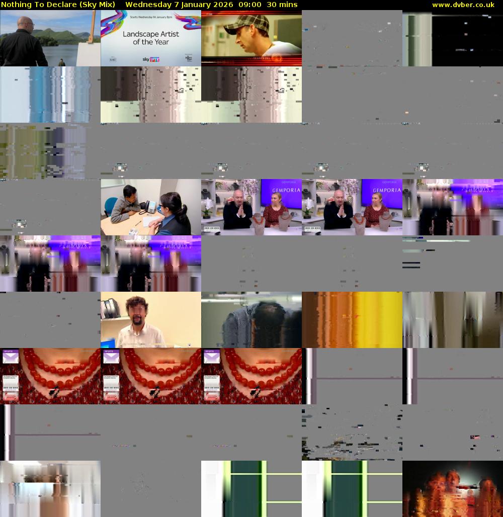 Nothing To Declare (Sky Mix) Wednesday 7 January 2026 09:00 - 09:30