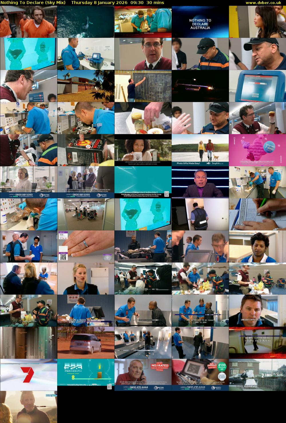 Nothing To Declare (Sky Mix) Thursday 8 January 2026 09:30 - 10:00