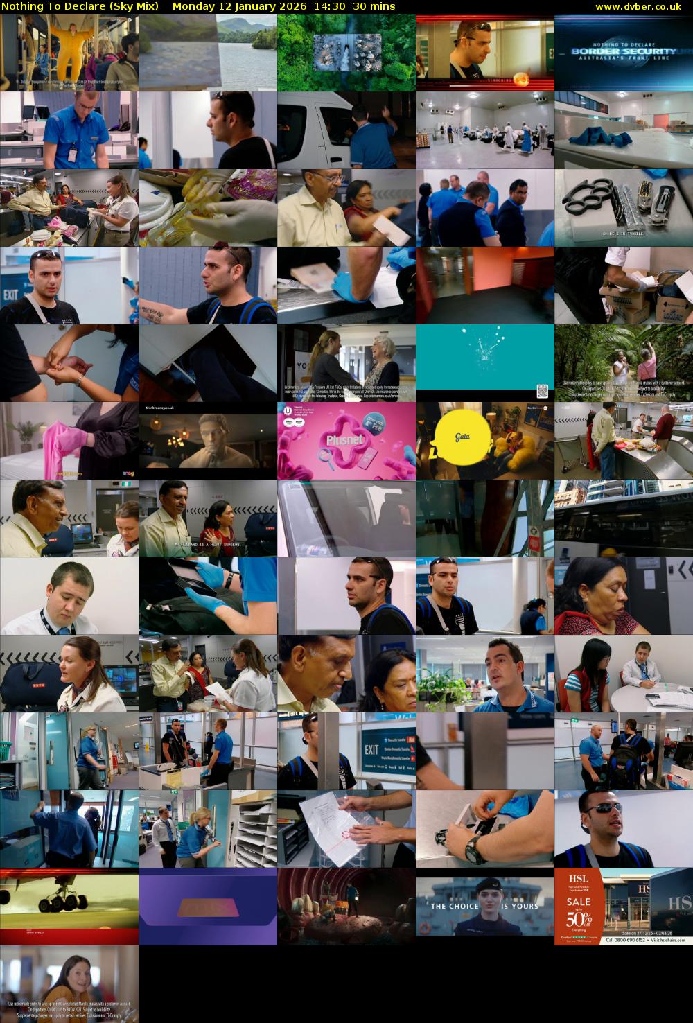 Nothing To Declare (Sky Mix) Monday 12 January 2026 14:30 - 15:00