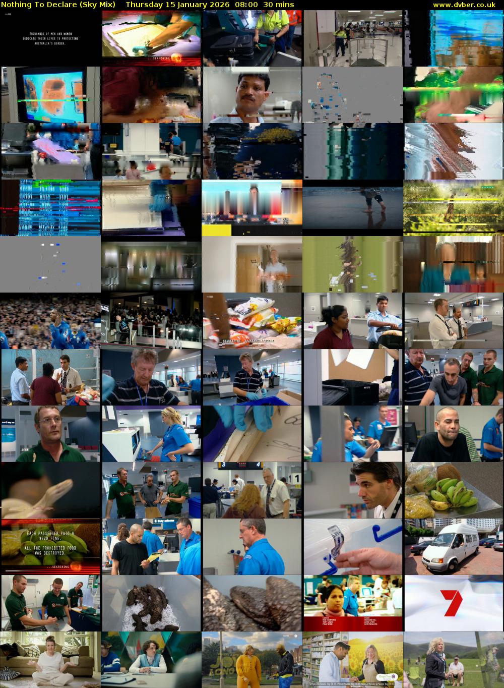 Nothing To Declare (Sky Mix) Thursday 15 January 2026 08:00 - 08:30