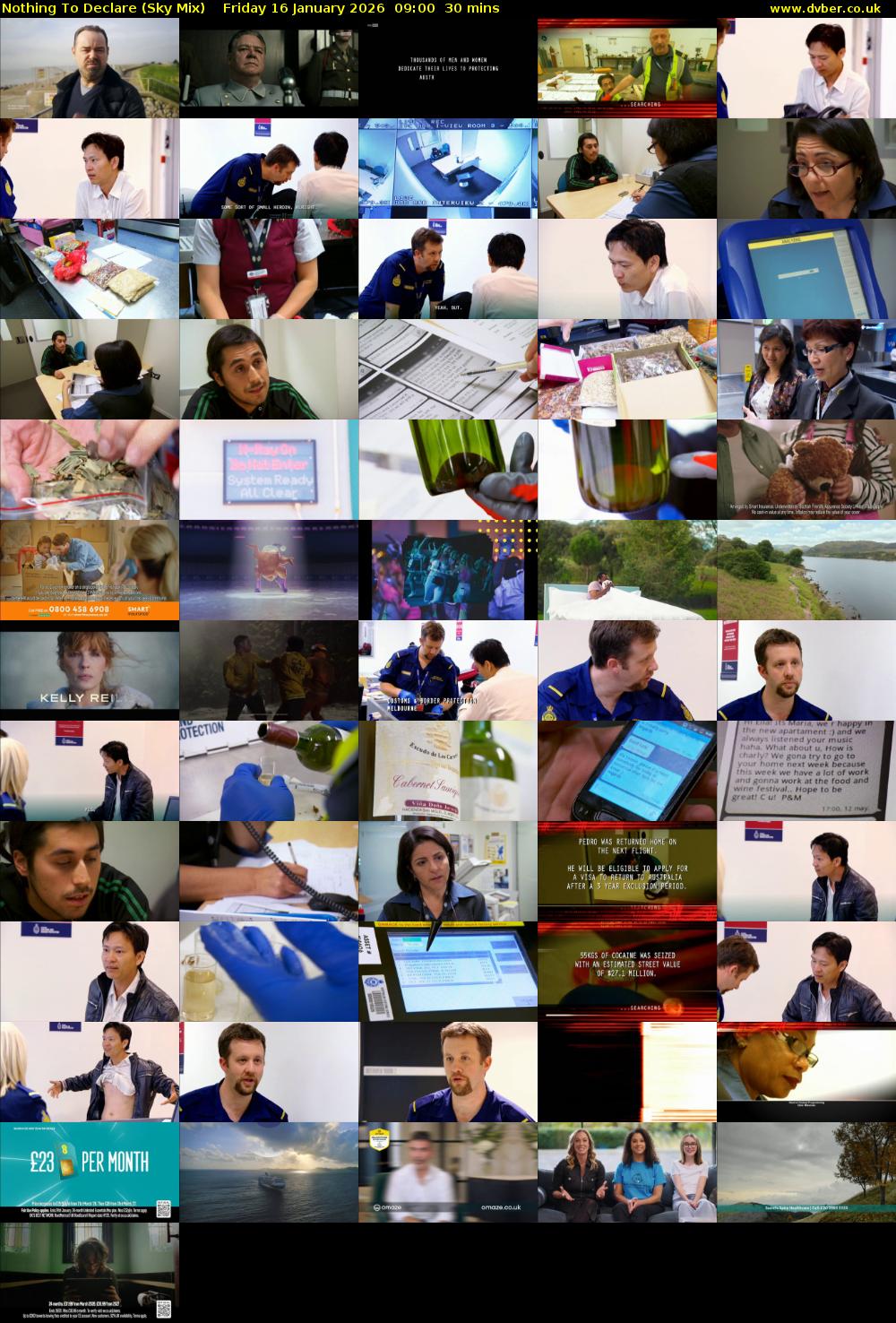 Nothing To Declare (Sky Mix) Friday 16 January 2026 09:00 - 09:30