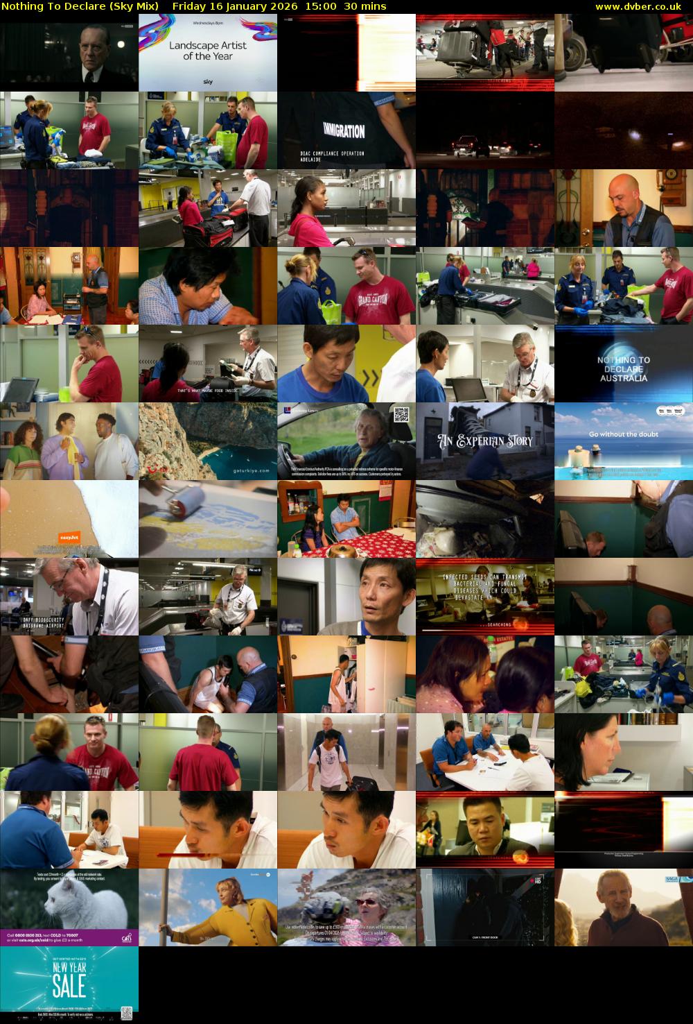 Nothing To Declare (Sky Mix) Friday 16 January 2026 15:00 - 15:30