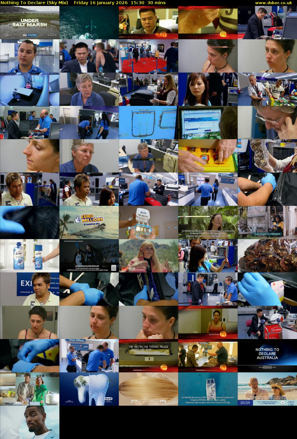 Nothing To Declare (Sky Mix) Friday 16 January 2026 15:30 - 16:00