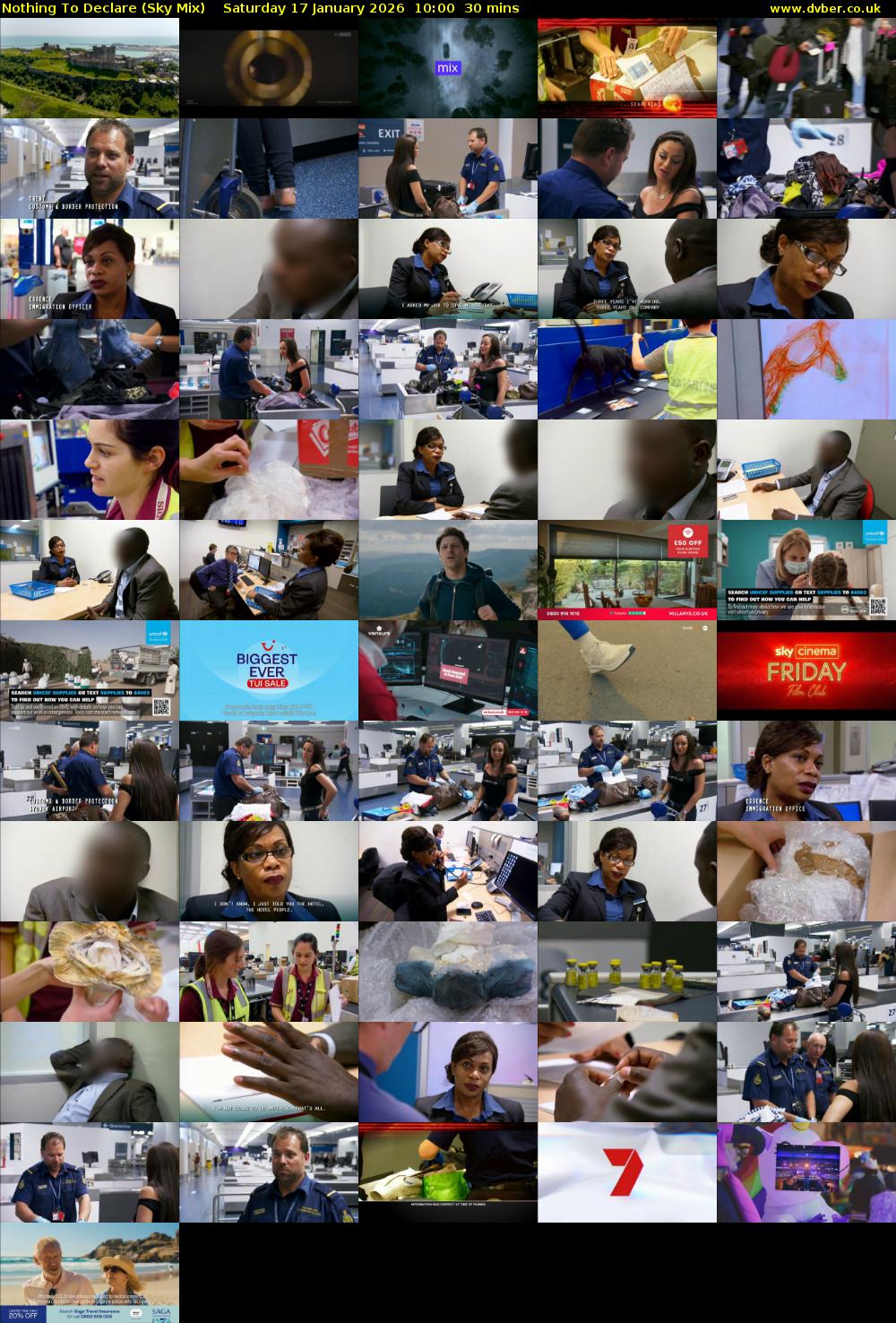 Nothing To Declare (Sky Mix) Saturday 17 January 2026 10:00 - 10:30