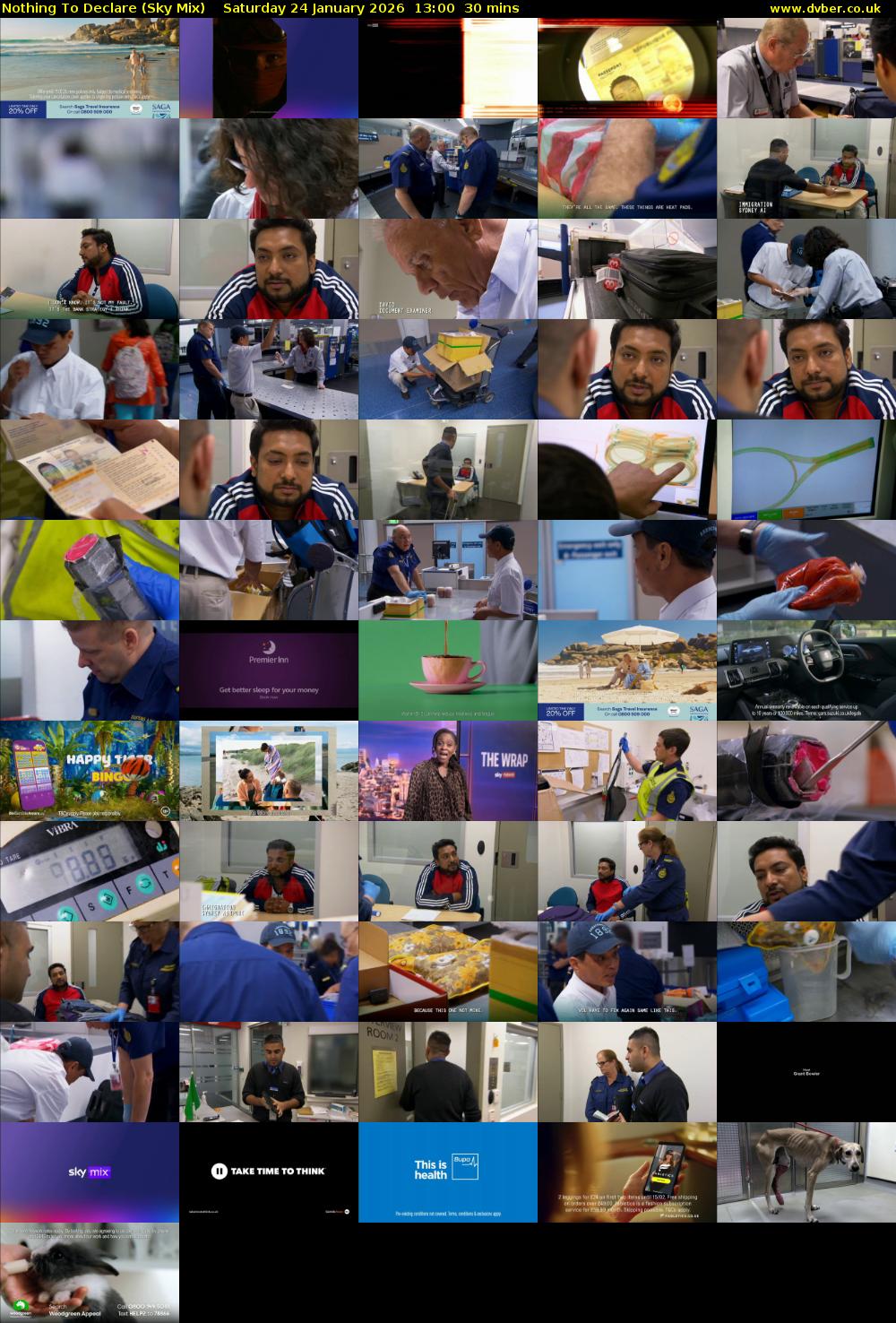 Nothing To Declare (Sky Mix) Saturday 24 January 2026 13:00 - 13:30