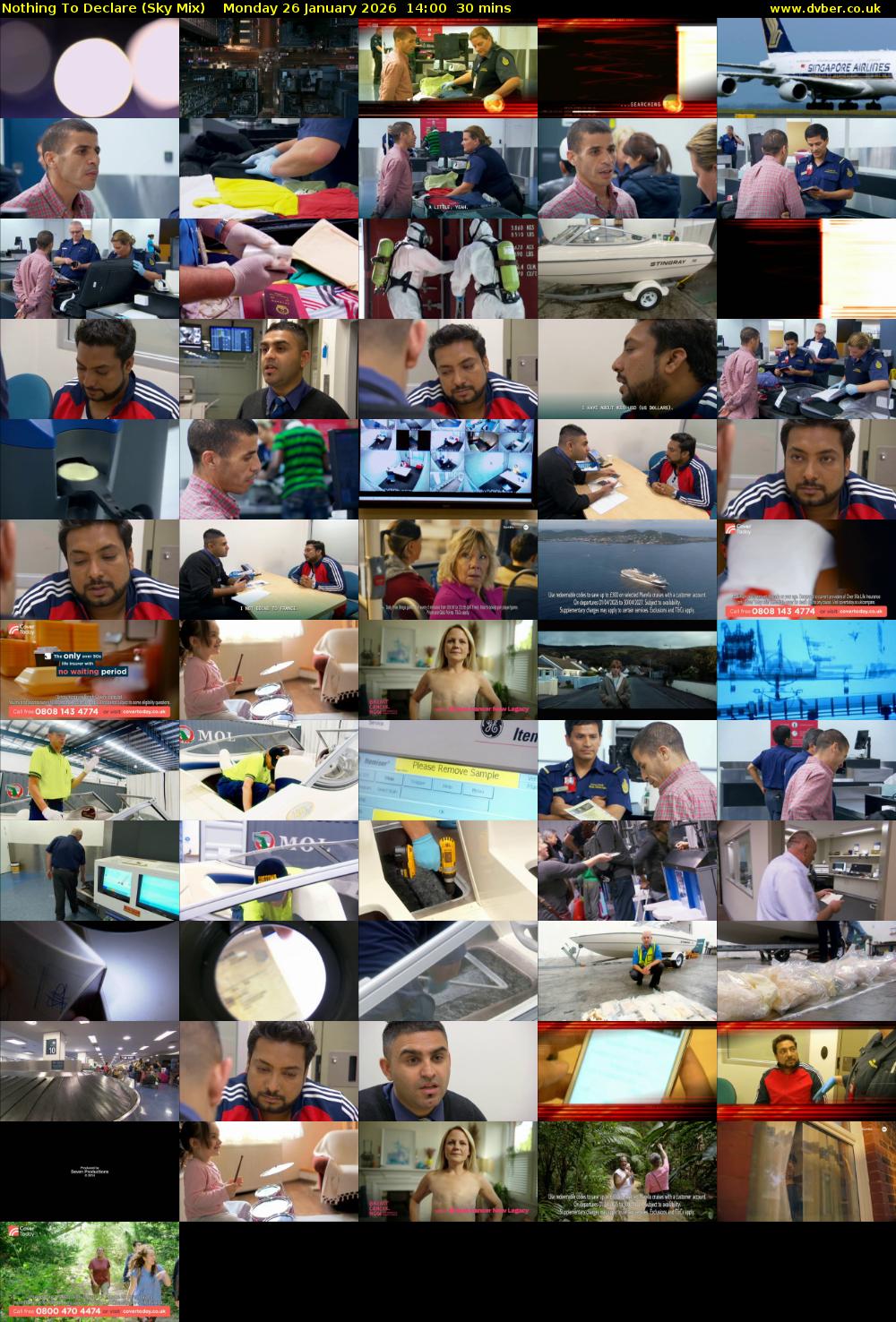 Nothing To Declare (Sky Mix) Monday 26 January 2026 14:00 - 14:30