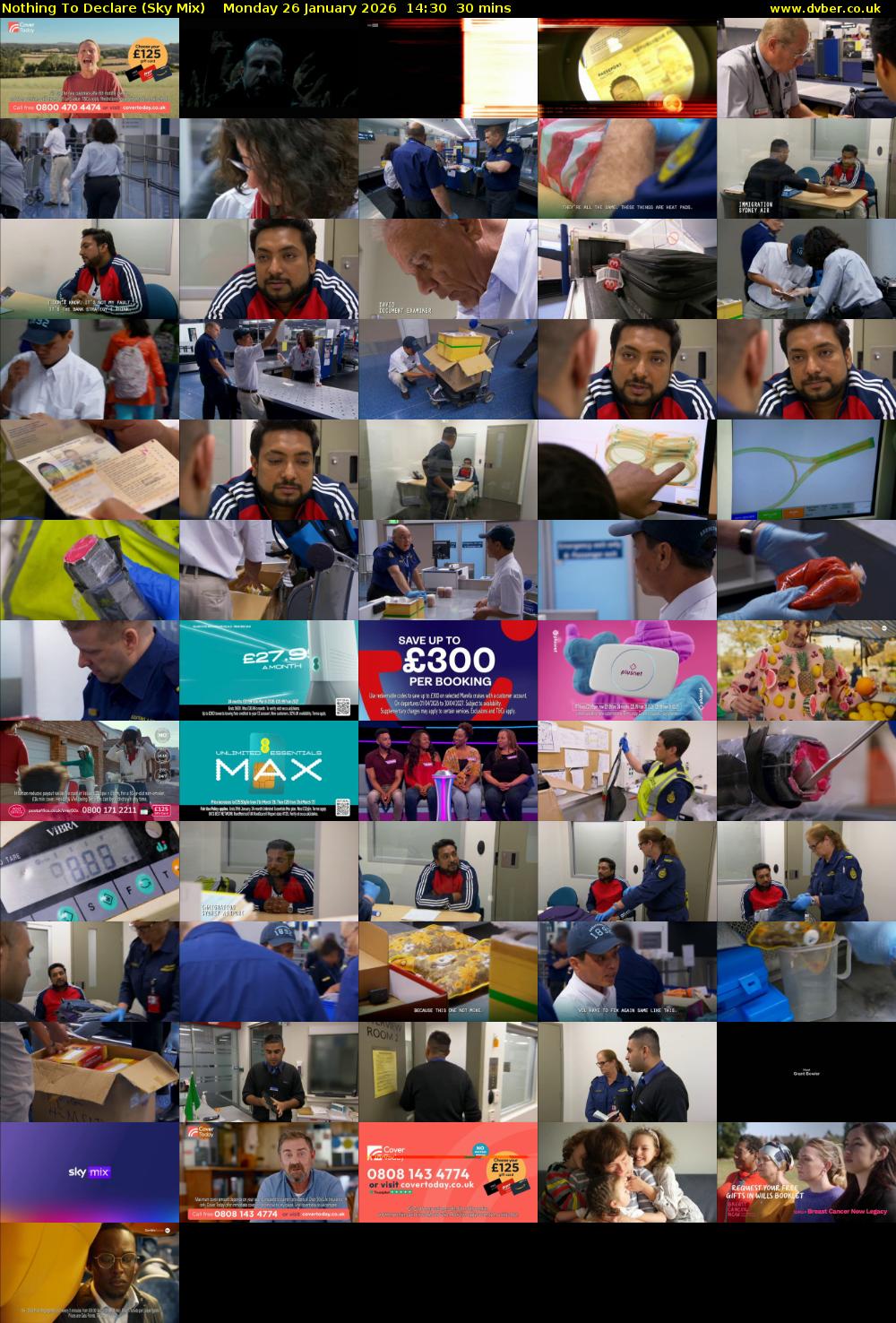 Nothing To Declare (Sky Mix) Monday 26 January 2026 14:30 - 15:00