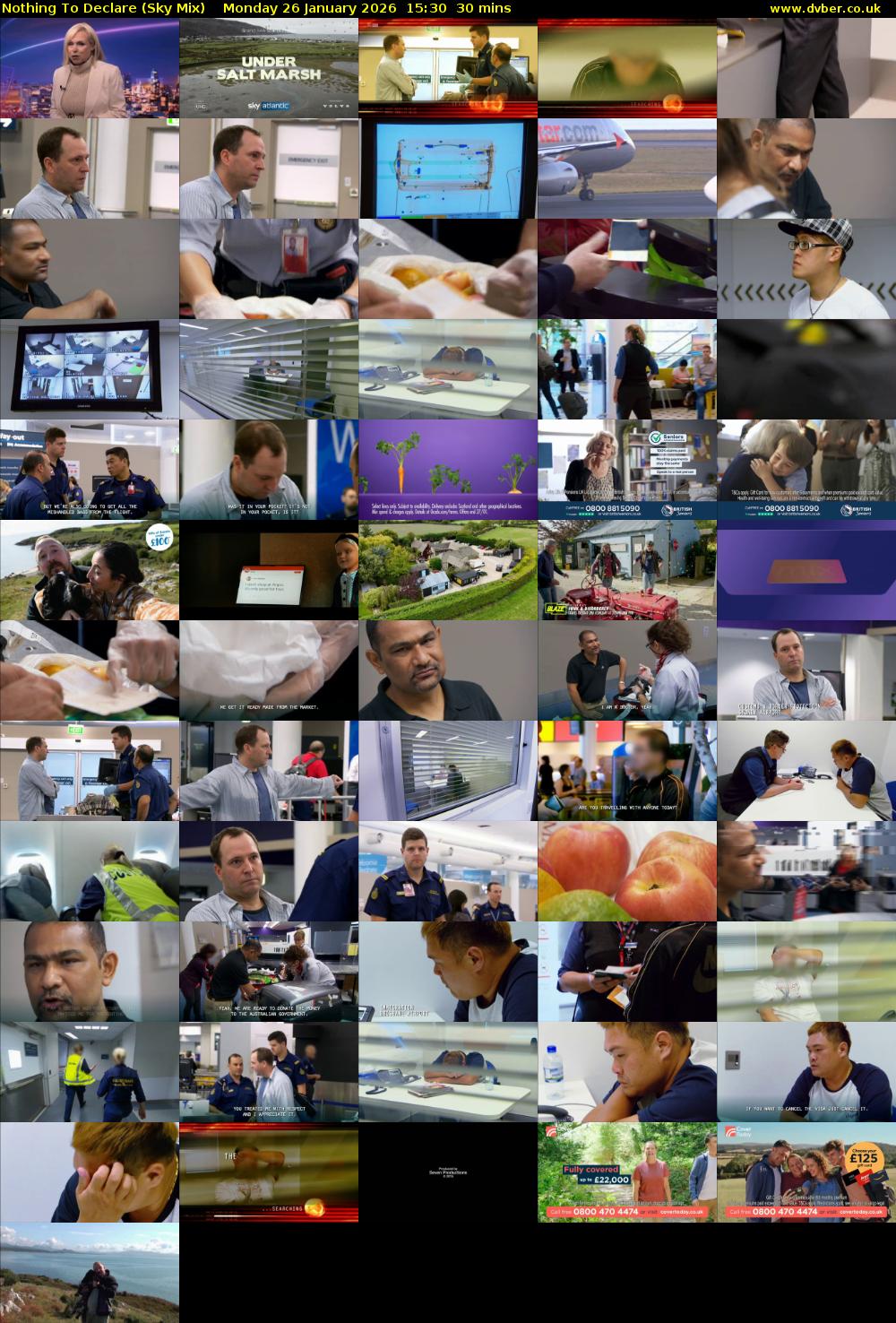 Nothing To Declare (Sky Mix) Monday 26 January 2026 15:30 - 16:00