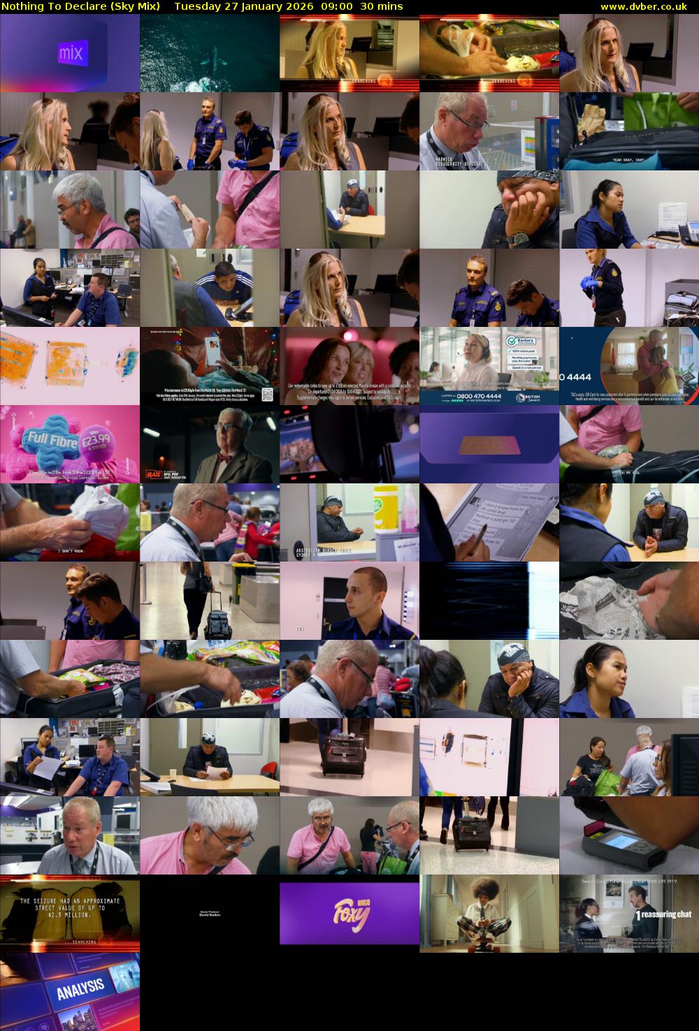 Nothing To Declare (Sky Mix) Tuesday 27 January 2026 09:00 - 09:30